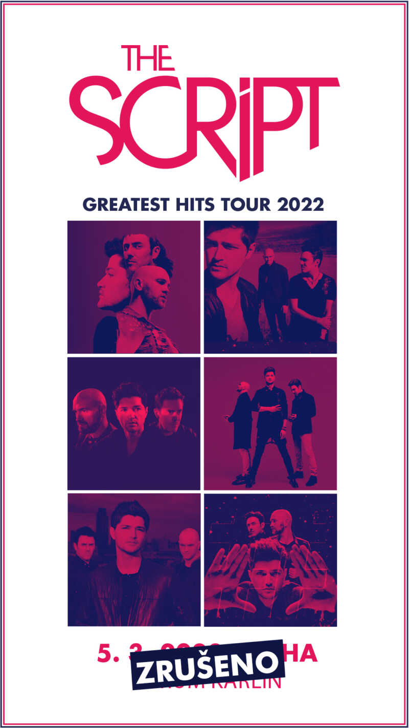 THE SCRIPT GREATES HITS TOUR 2022 (plakát)